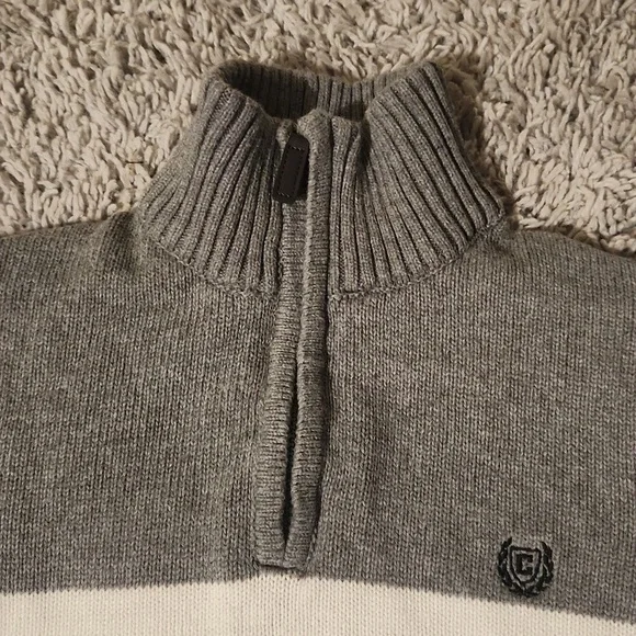 Boys SZ 10/12 CHAPS Quarter Zip Sweater - Picture 3 of 8